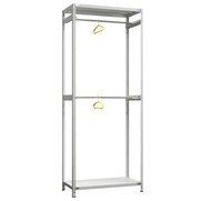 Стеллаж для одежды SFC 2500х1000х500 2 полки 1 штанга