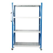 Стеллаж мобильный СТ-4 250x120x800 4 полки