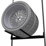 Кронштейн-держатель для двух колёс