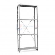 Стеллаж металлический ТСУ Универсал, 2000x760x800 мм. Полки: метал. перф. усил. 4 шт.