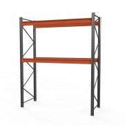 Стеллаж фронтальный (2500х1800х1100 мм), 2 яруса