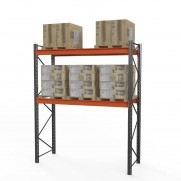 Стеллаж фронтальный (3500х1800х1100 мм), двухъярусный